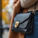 Black handbags Clutched