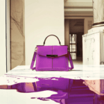 Purple Handbags Clutched