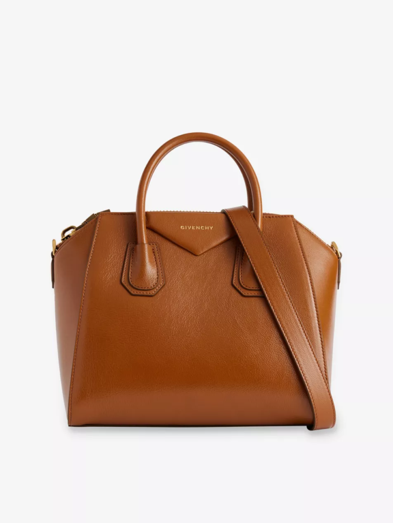 Givenchy Antigona Small Tan Leather Top Handle Bag