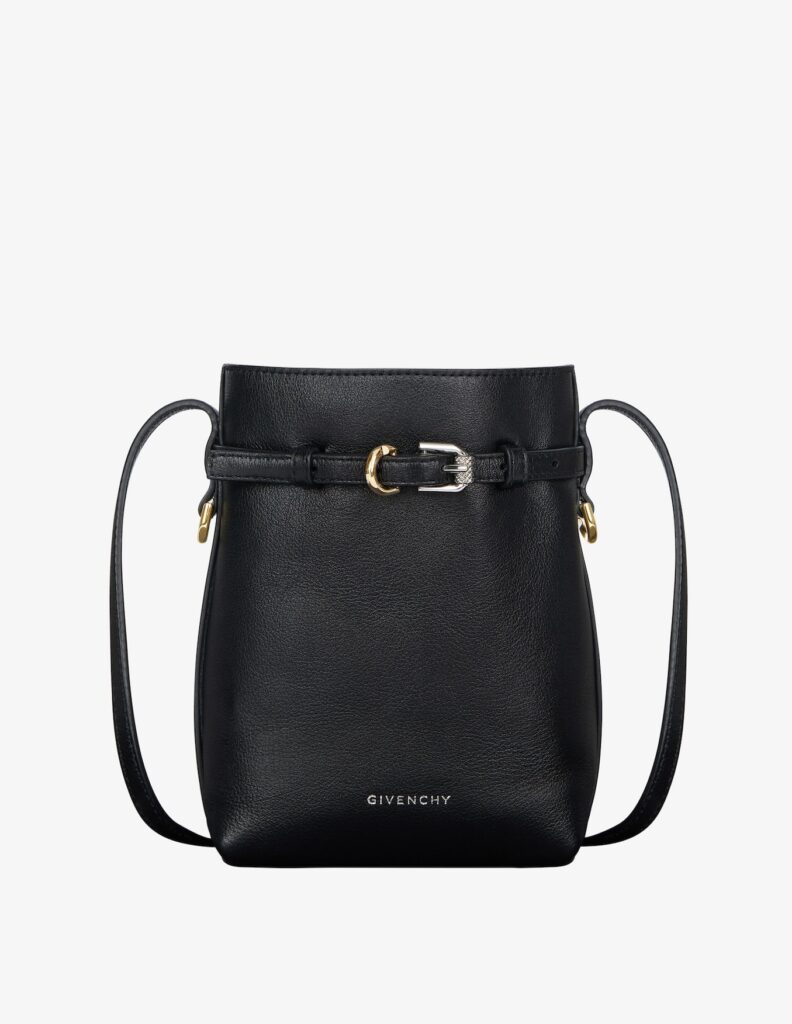 Givenchy Voyou Phone Pouch in Black Leather