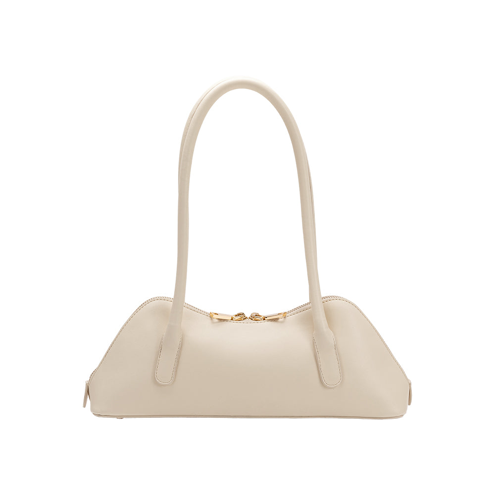 Melie Bianco Dakot Ivory Vegan Shoulder Bag in Ivory