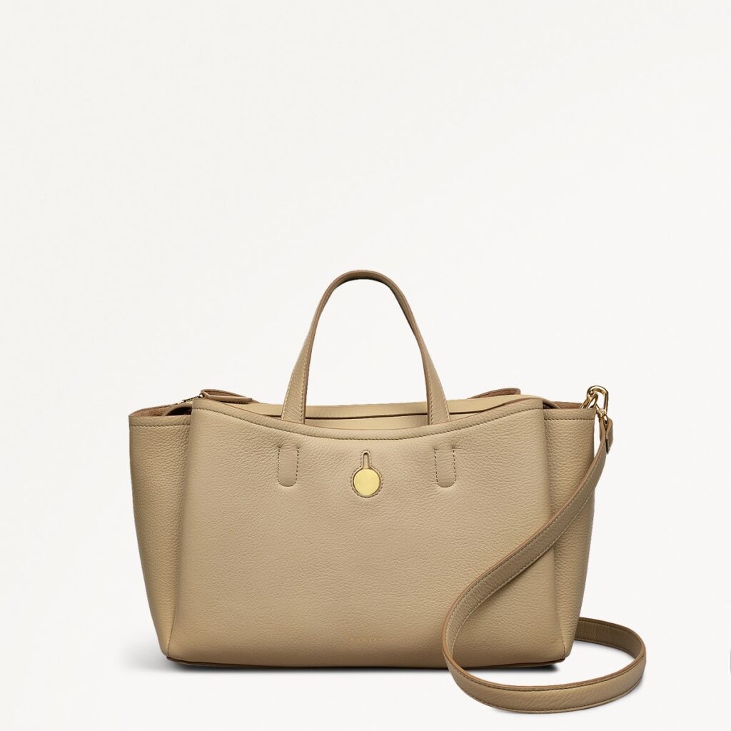 Radley Bathurst Mews Medium Ziptop Grab Bag in Stone