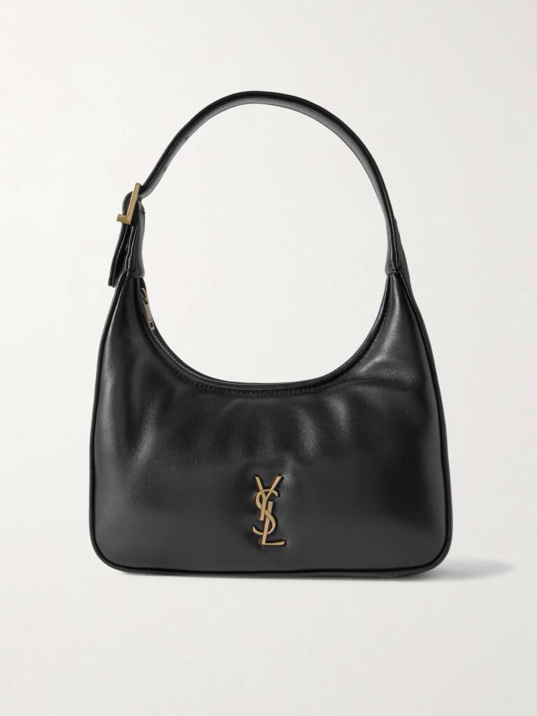 Saint Laurent Calypso Mini Padded Leather Shoulder Bag in Black