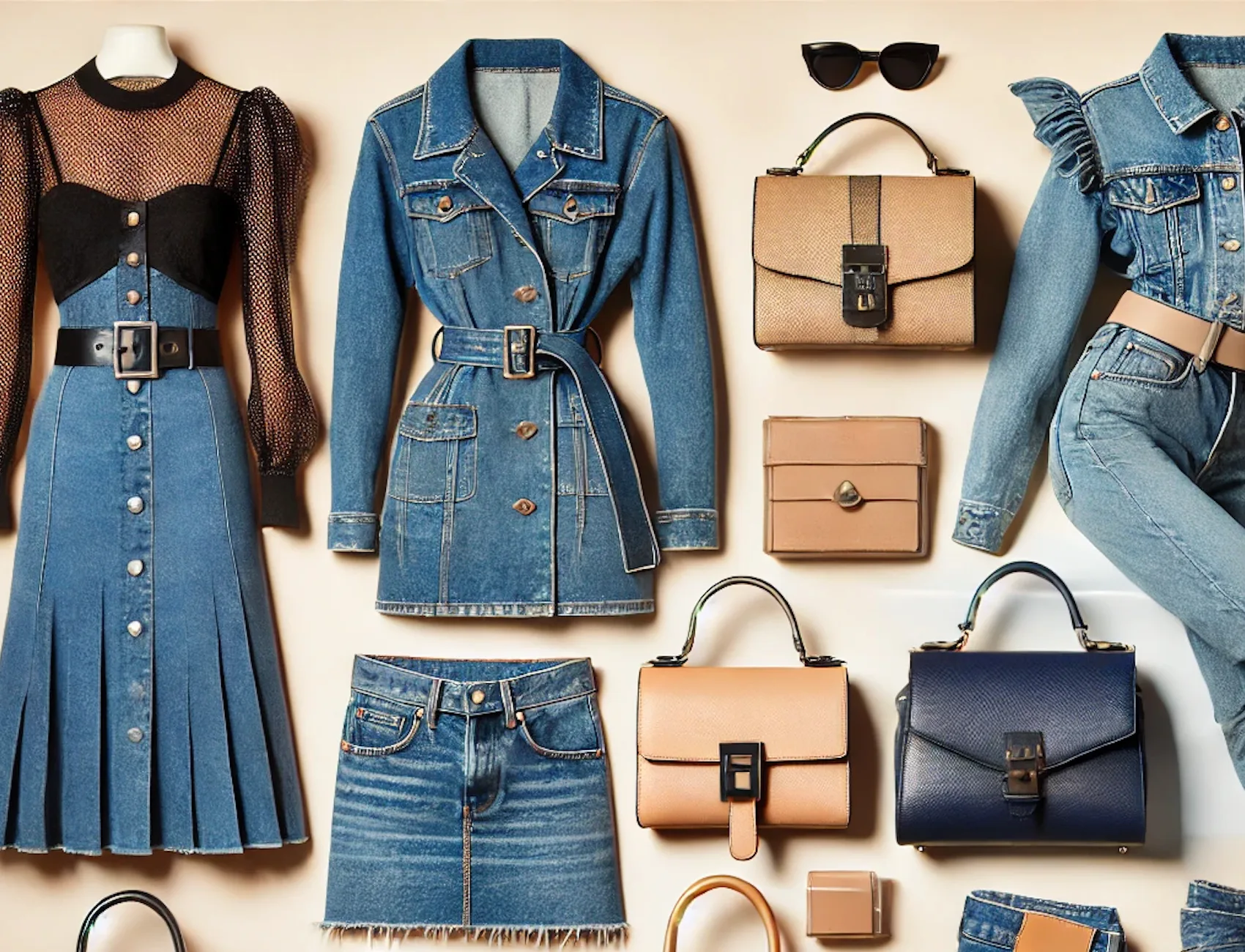 Trendy Handbags for Denim Outfit Pairing Clutched