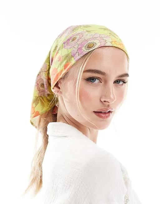 ASOS Design Medium scarf in Floral Print