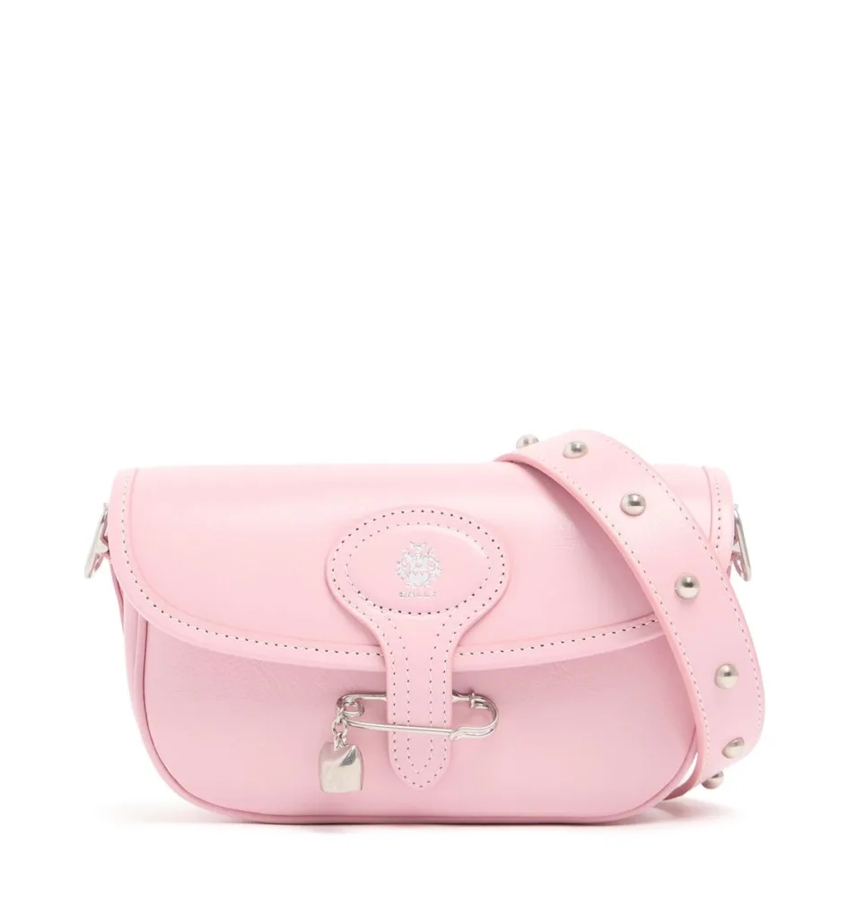Bally SW Beckett Pink Leather Shoulder Bag
