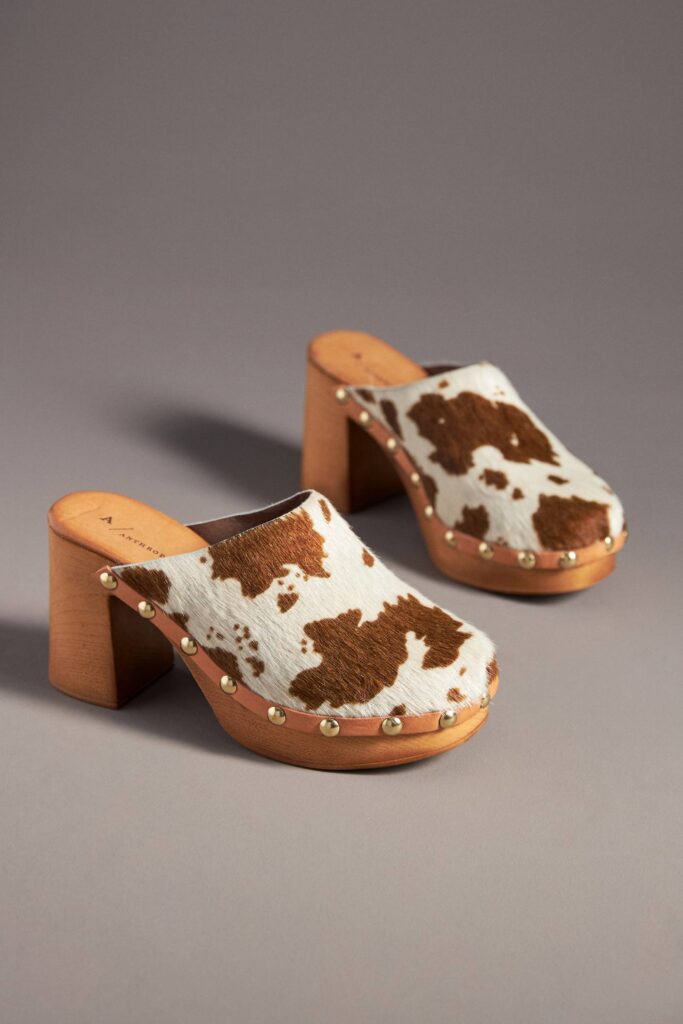 By Anthropologie Wood-bottom Womens Clog Heels