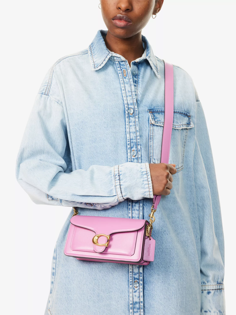 Coach Tabby 20 Fuschia Leather Shoulder Bag