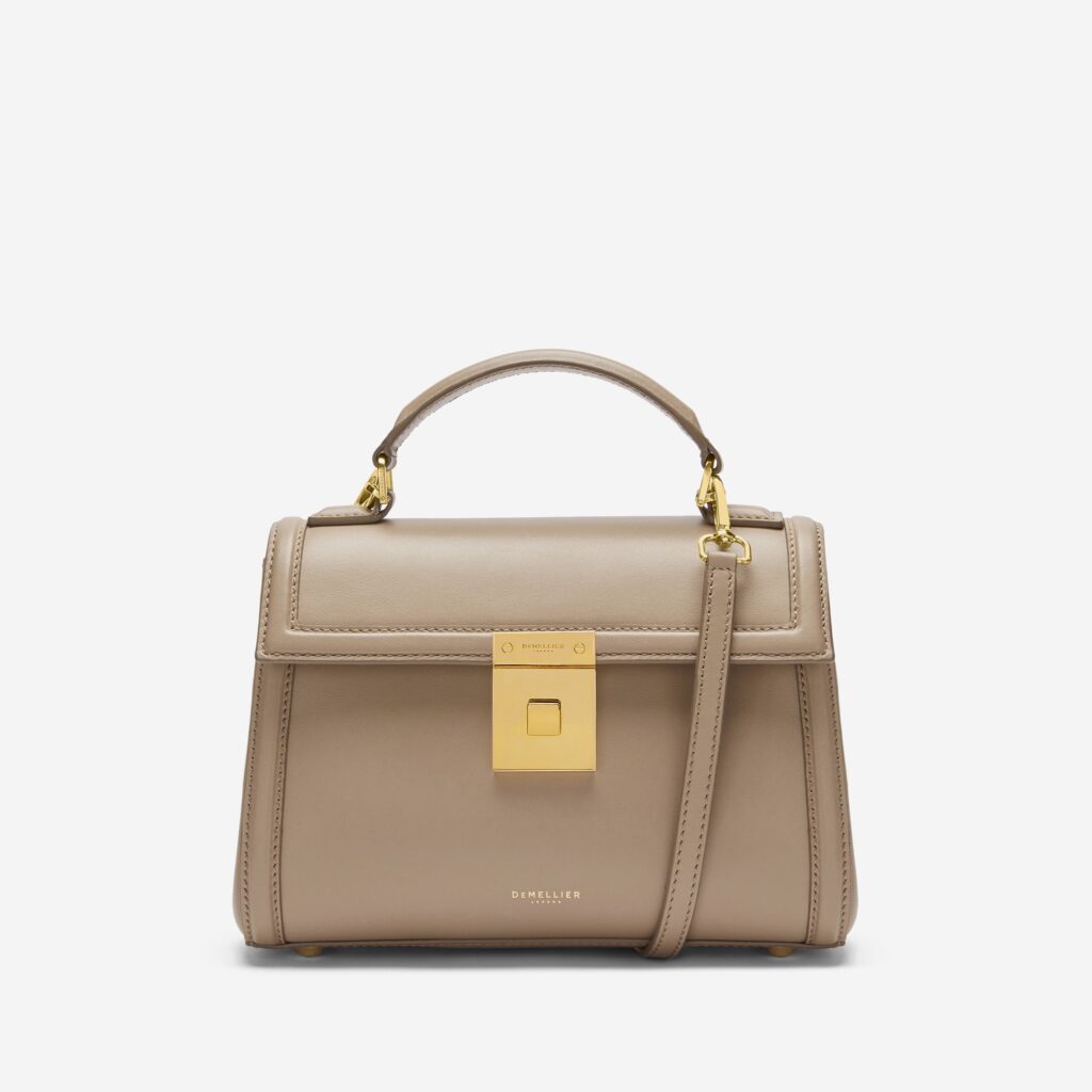 DeMellier The Paris Dark and Smooth Top Handle Bag