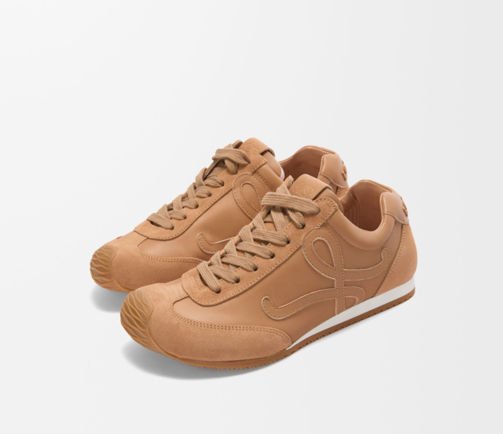Loewe Ballet Runner 2.0 Trainers in Cinnamon Calfskin Leather