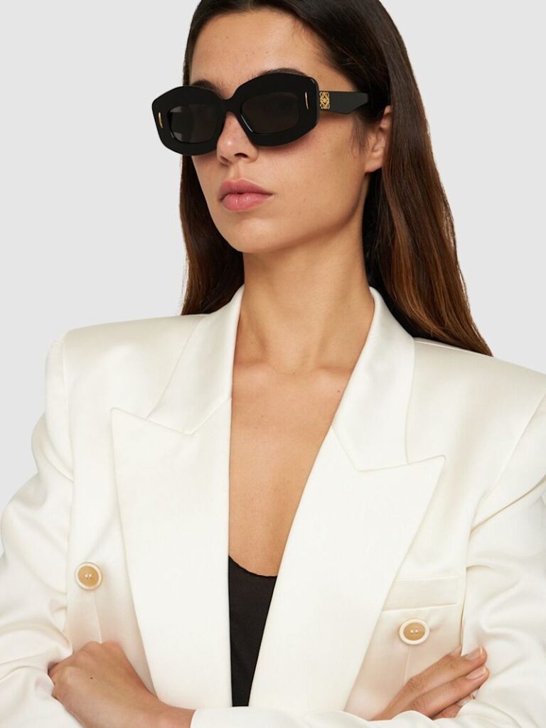 Loewe Chunky Anagram Black Sunglasses