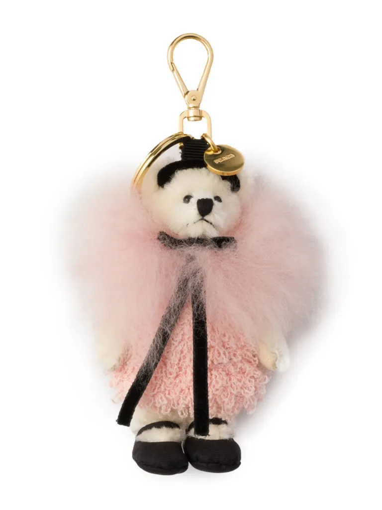 Prada Pink Teddy-bear Bag Charm