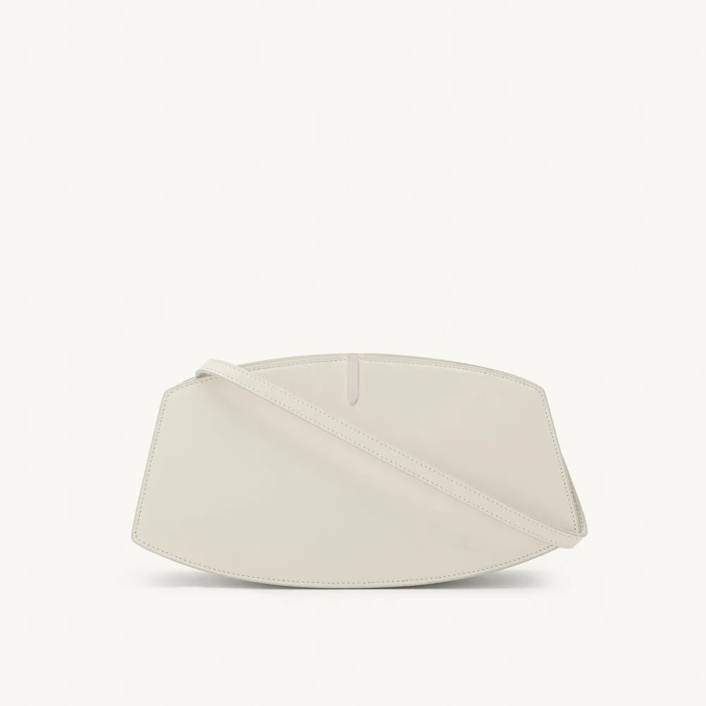 Savette Florence Ivory Leather Shoulder Bag
