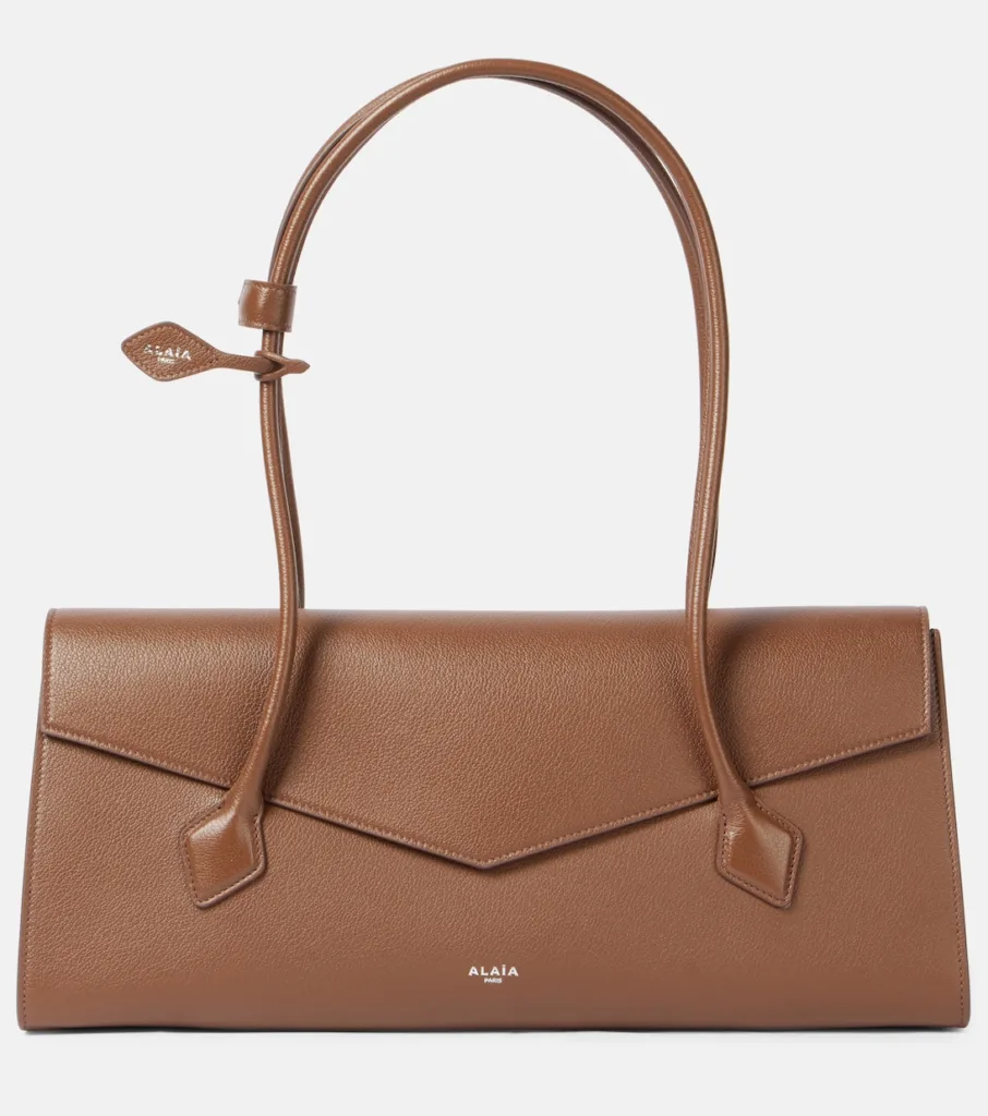 Alaia Le Teckel Terre D'Ombre Brown Leather Tote Bag