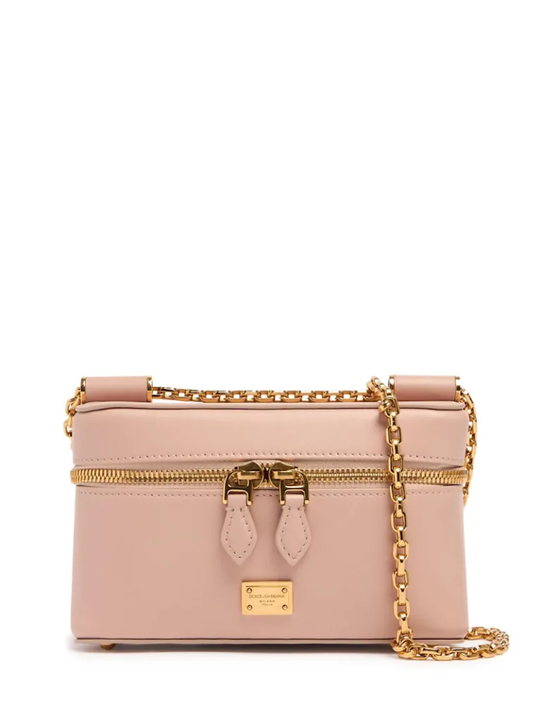 Dolce Gabbana Small Cipria Leather Vanity Case