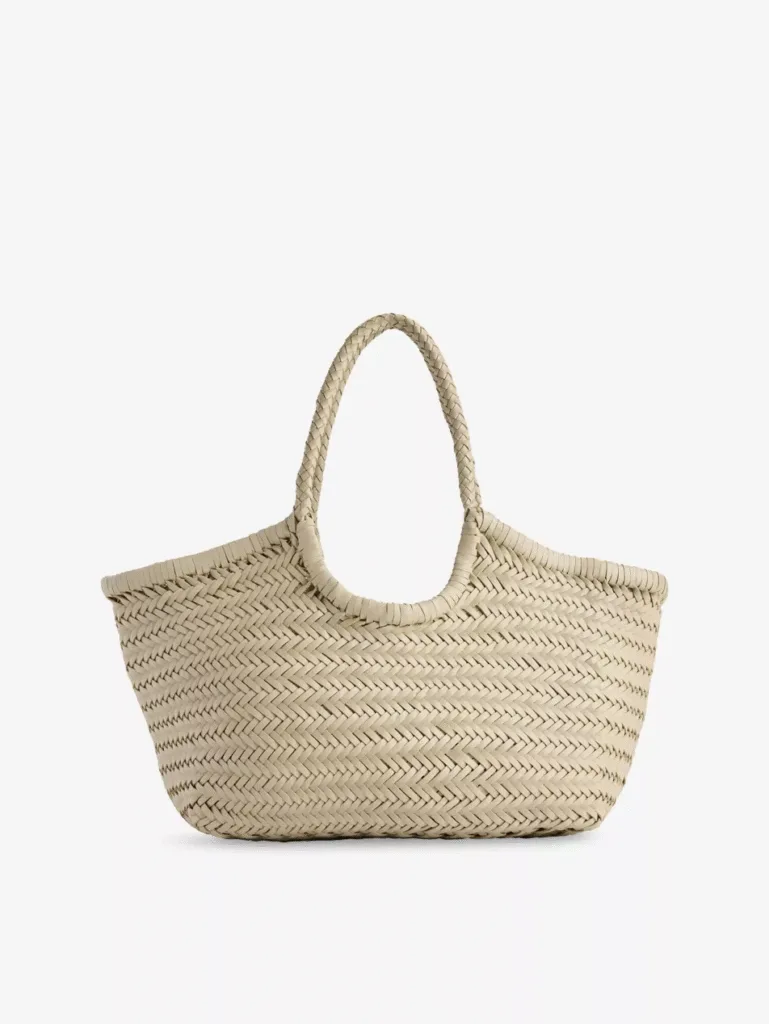 Dragon Diffusion Nantucket Pearl Leather Tote Bag