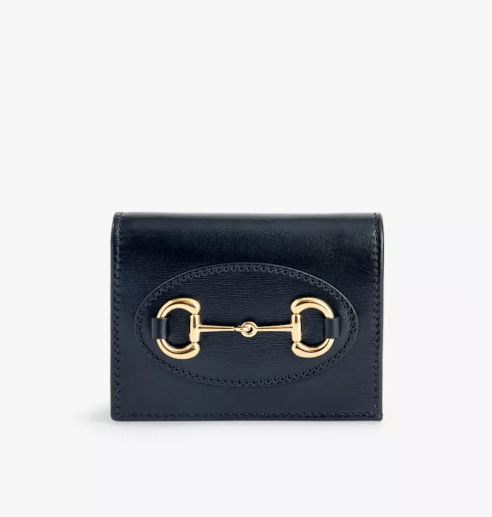 Gucci Horsebit 1955 Black Leather Wallet