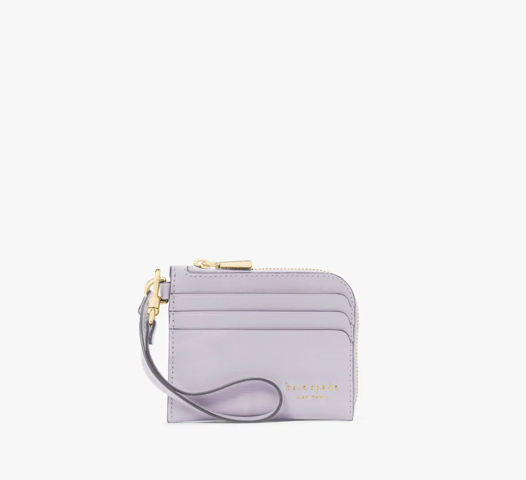 Kate Spade Devin Card Case Lavendar Cream Wallet
