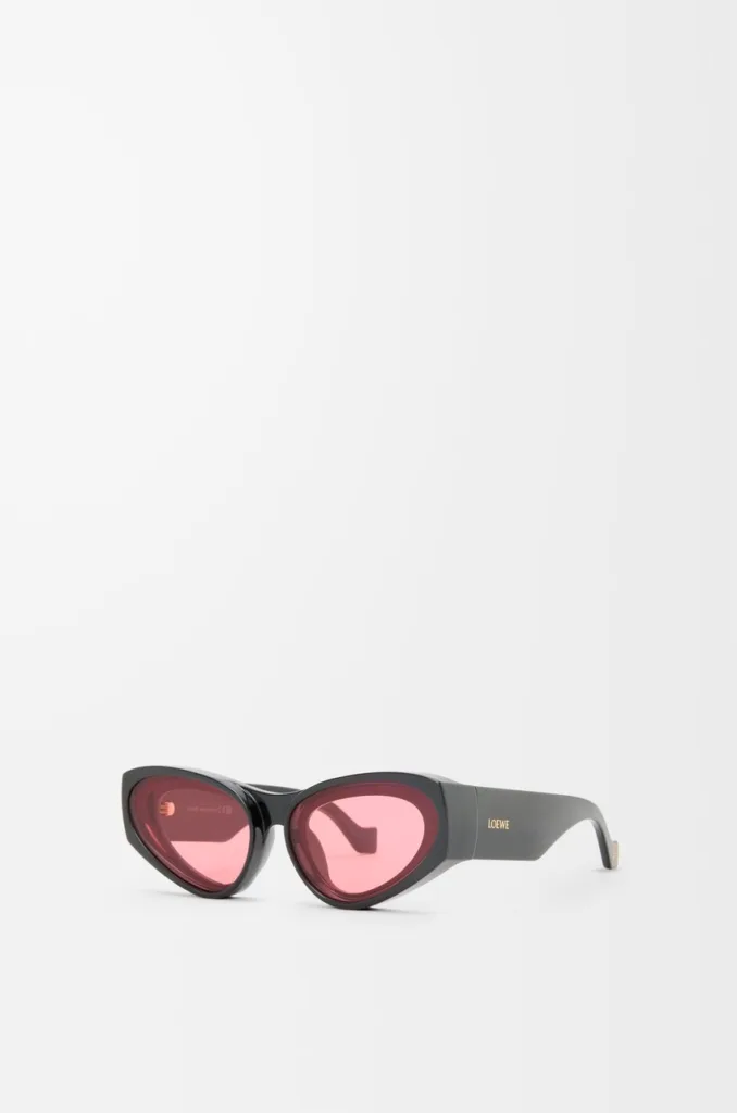 Loewe Front Lenses Cateye Black Sunglasses