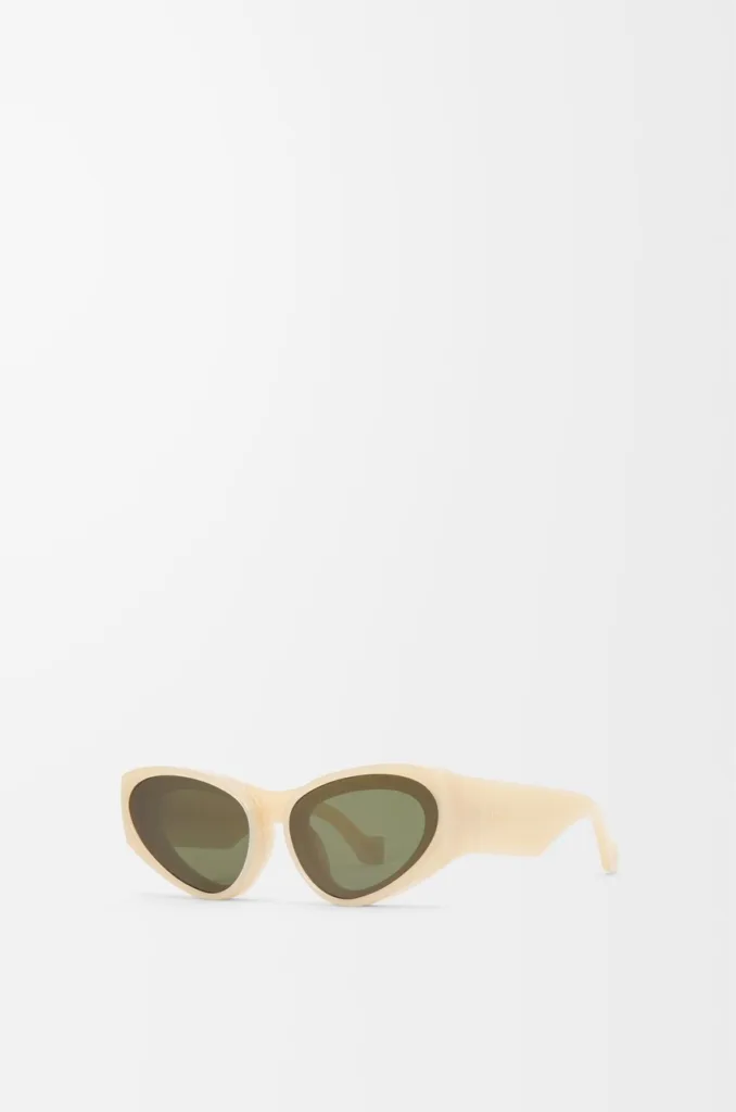 Loewe Front Lenses Cateye Milky Ivory Sunglasses