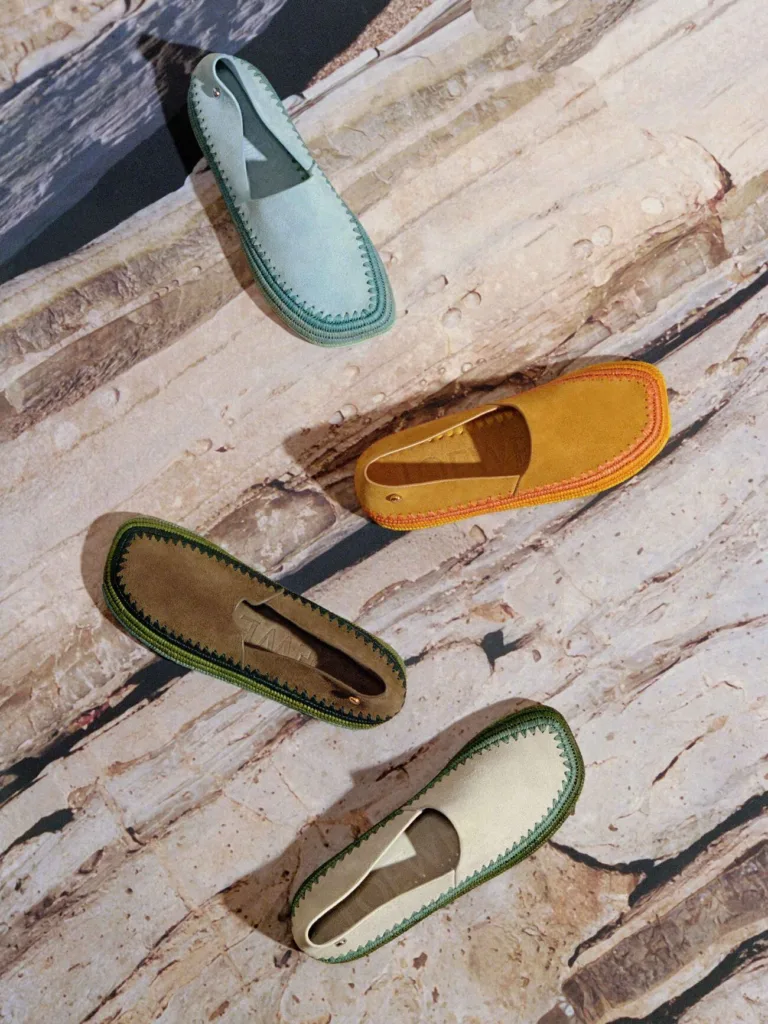 Loewe Paula's Ibiza New Collection Rio Suede and Raffia Slippers