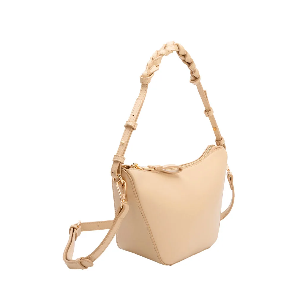 Melie Bianco Audrina Nude Recycled Vegan Crossbody Bag