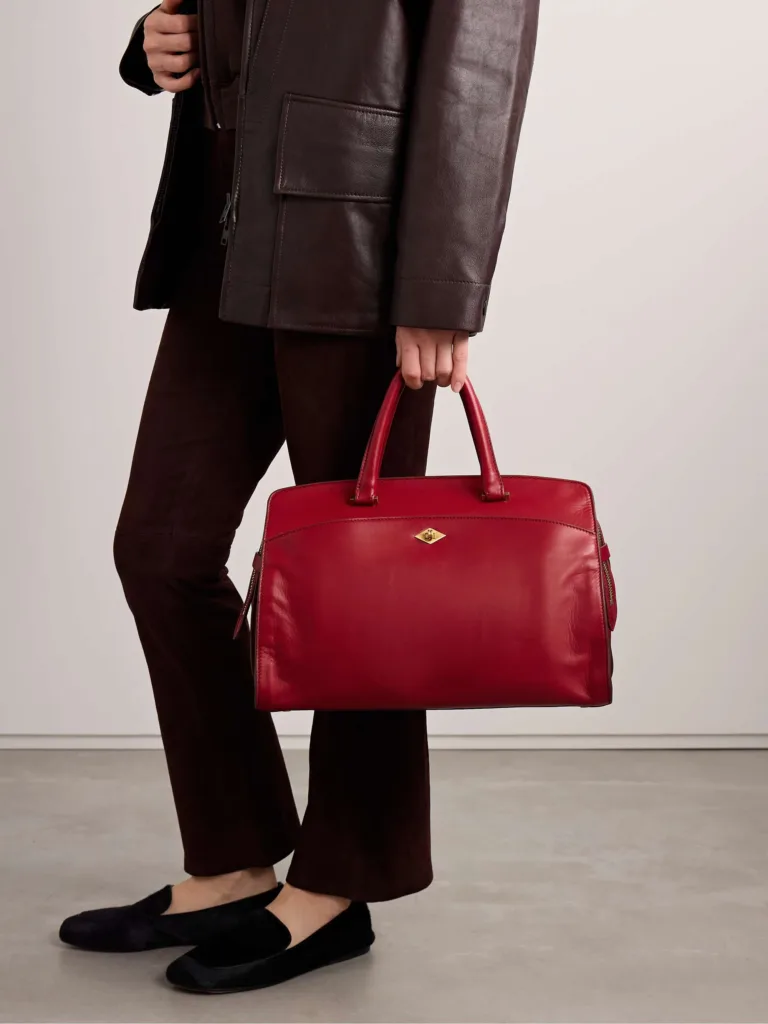 Metier Private Eye Red Leather Tote