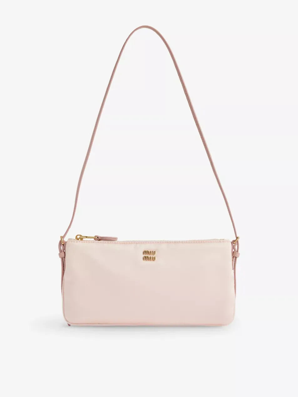 Miu Miu Raso Mini Orchidea Satin Pouch