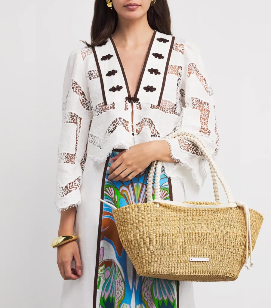 Muun Straw Margareth Natural Ecru Tote Bag