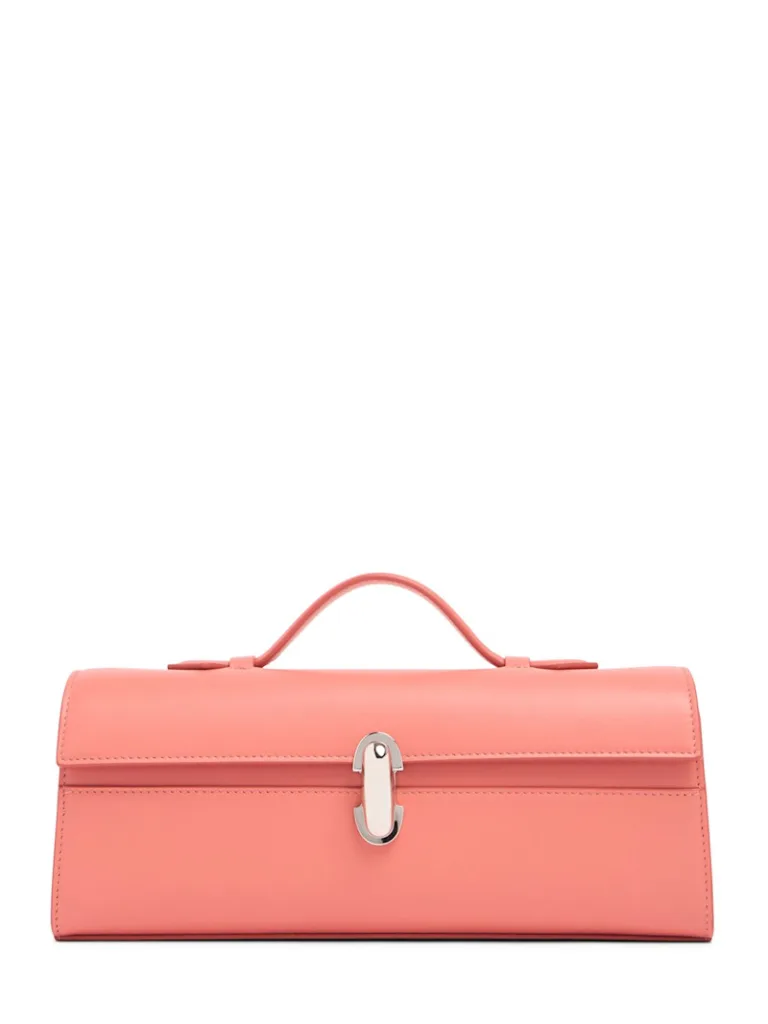 Savette Camellia Smooth Leather Top Handle Bag