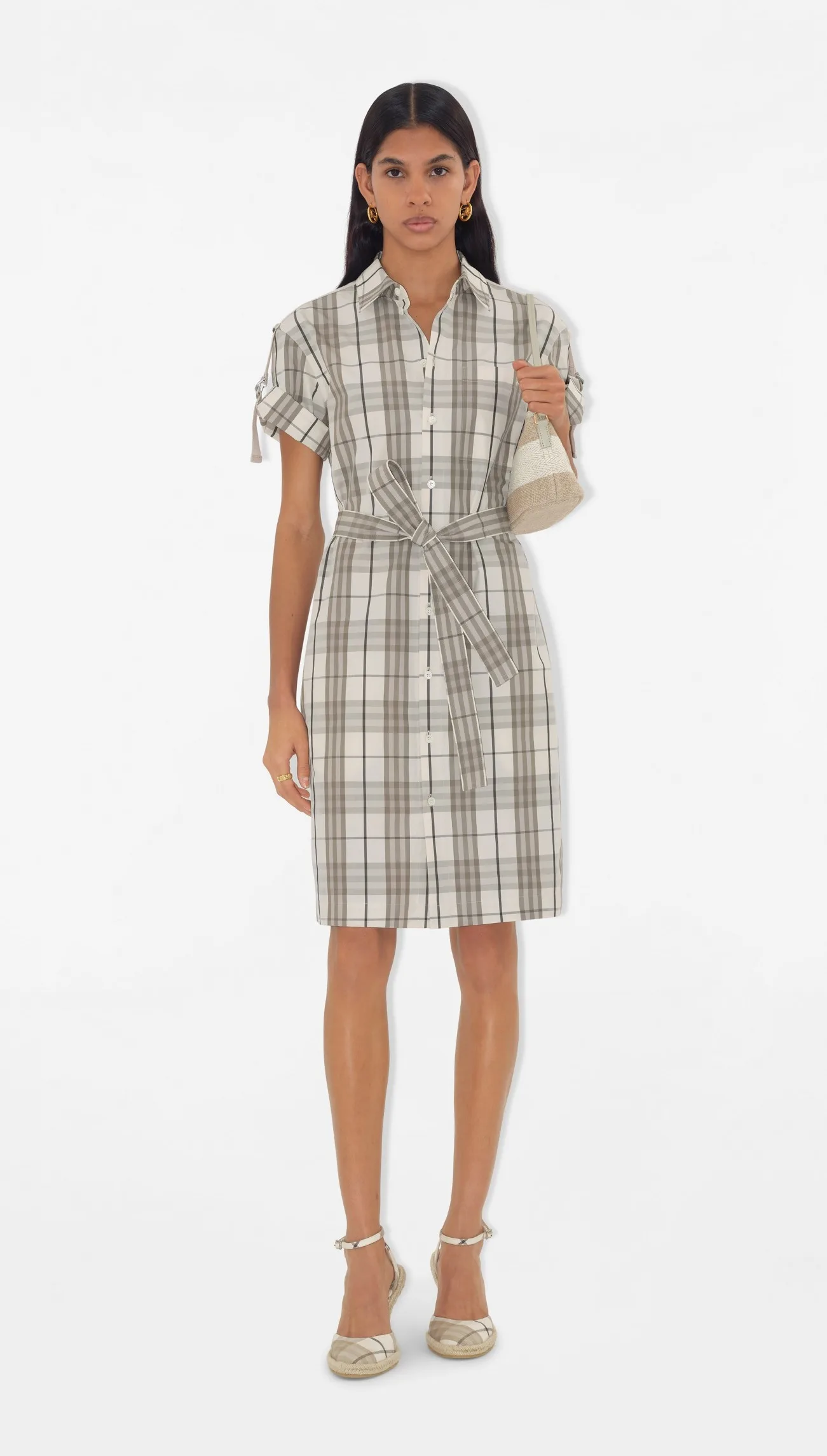 Burberry Check Cotton Shirt Dress