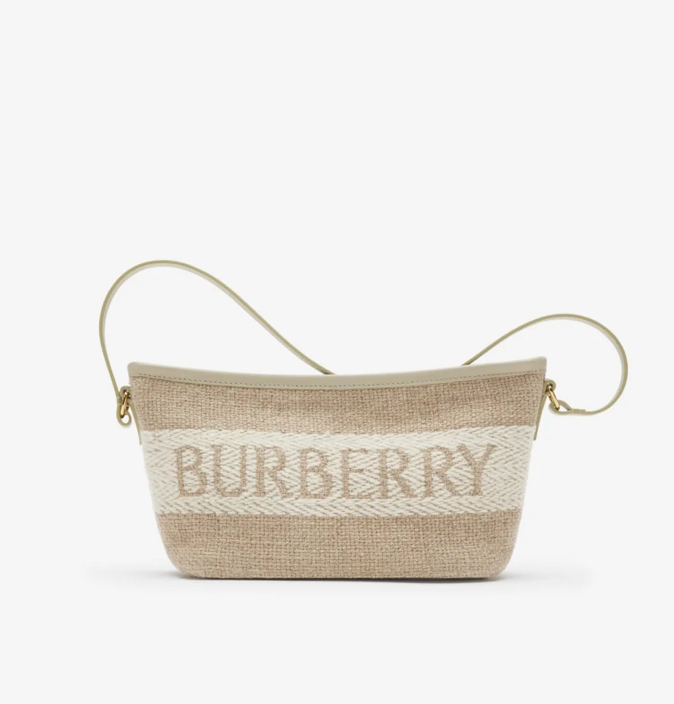 Burberry Logo Mini Bag in Natural