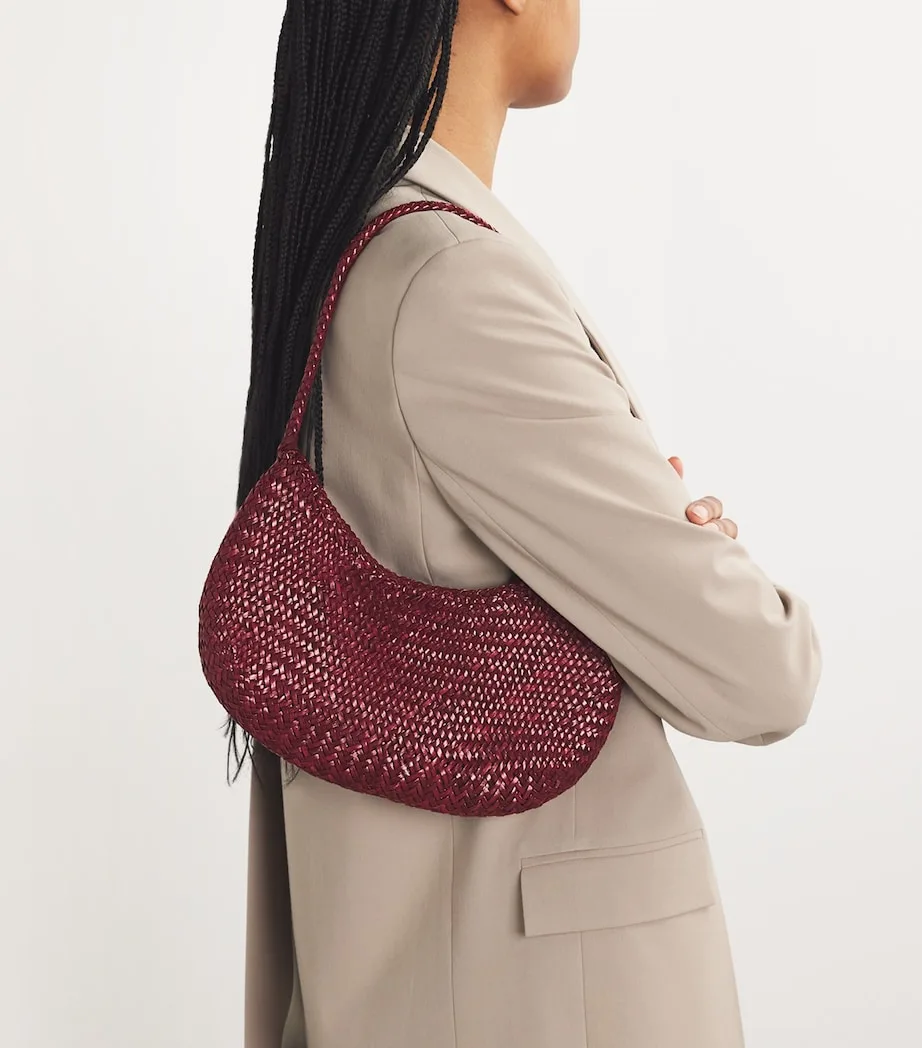 Dragon Diffusion Bordo Leather Nova Luna Shoulder Bag