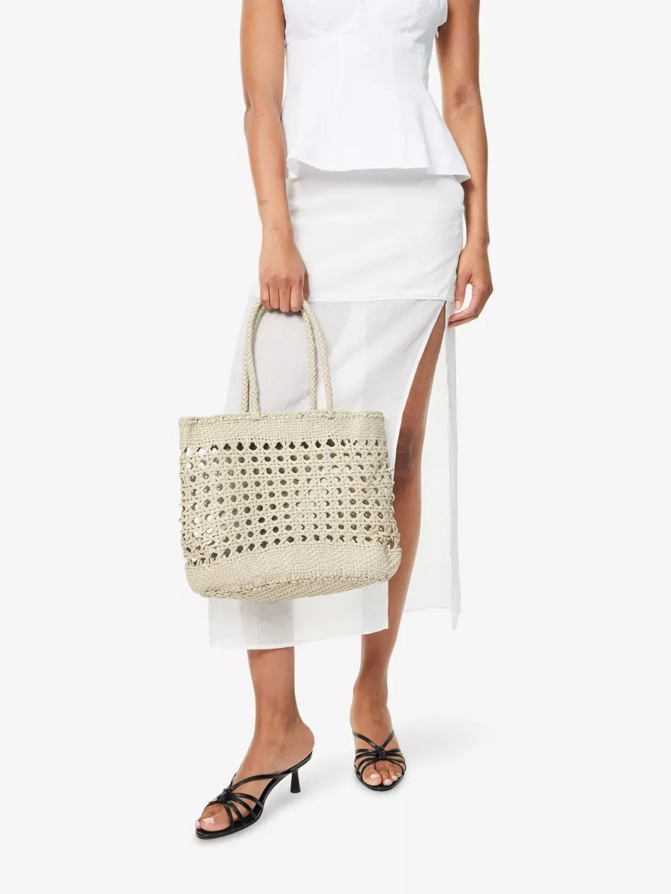Dragon Diffusion Eclipse Pearl Leather Tote Bag