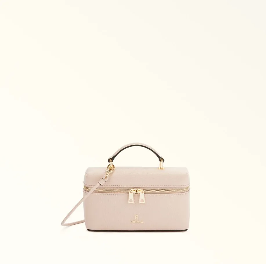 Furla Camelia Azalea Leather Mini Vanity Case