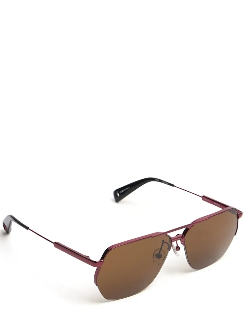 Jacquemus Les Lunettes Aviador Gold Peach Sunglasses