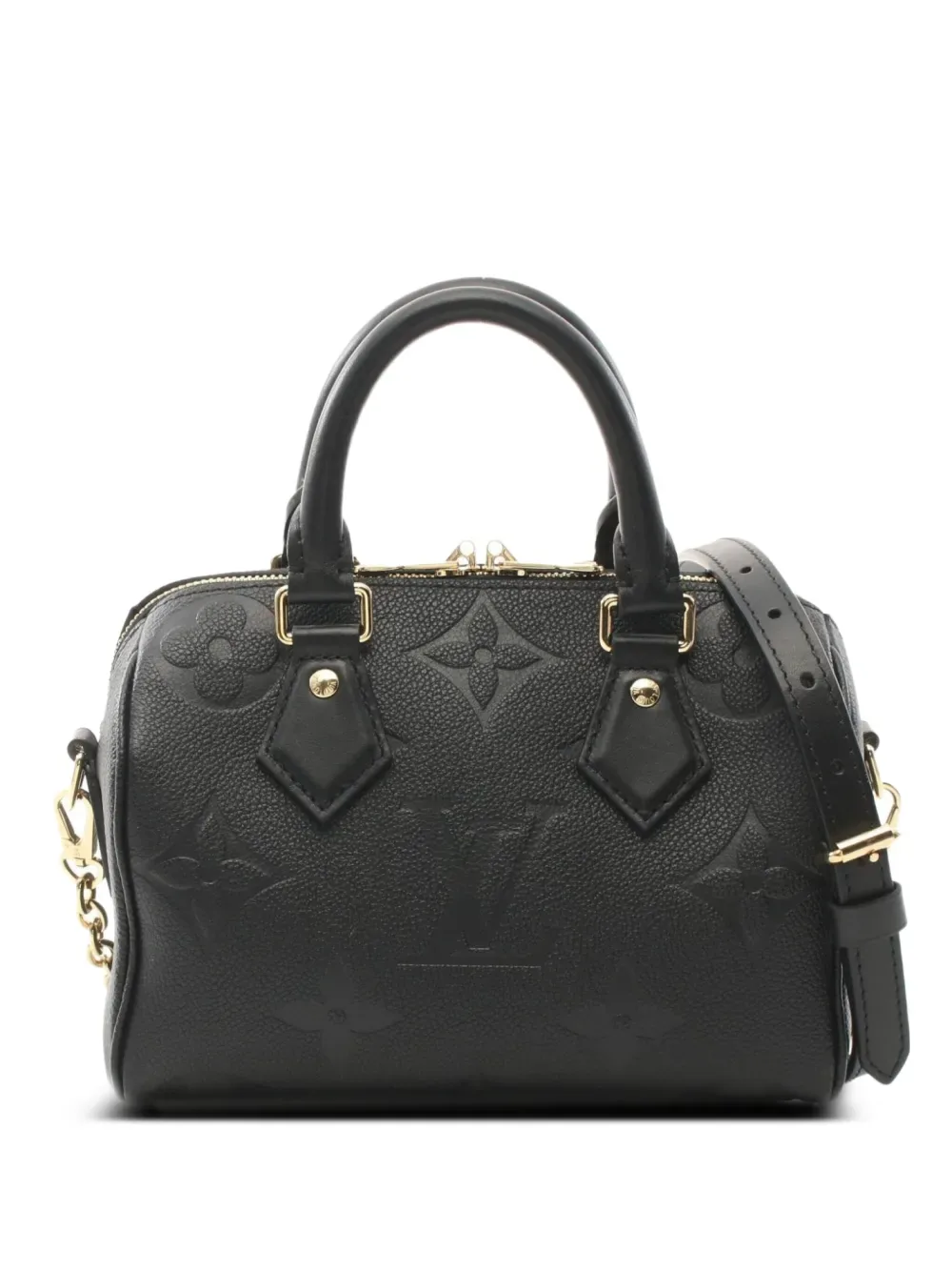 Louis Vuitton 2021 Speedy Bandouliere 20 Black Monogram Bag