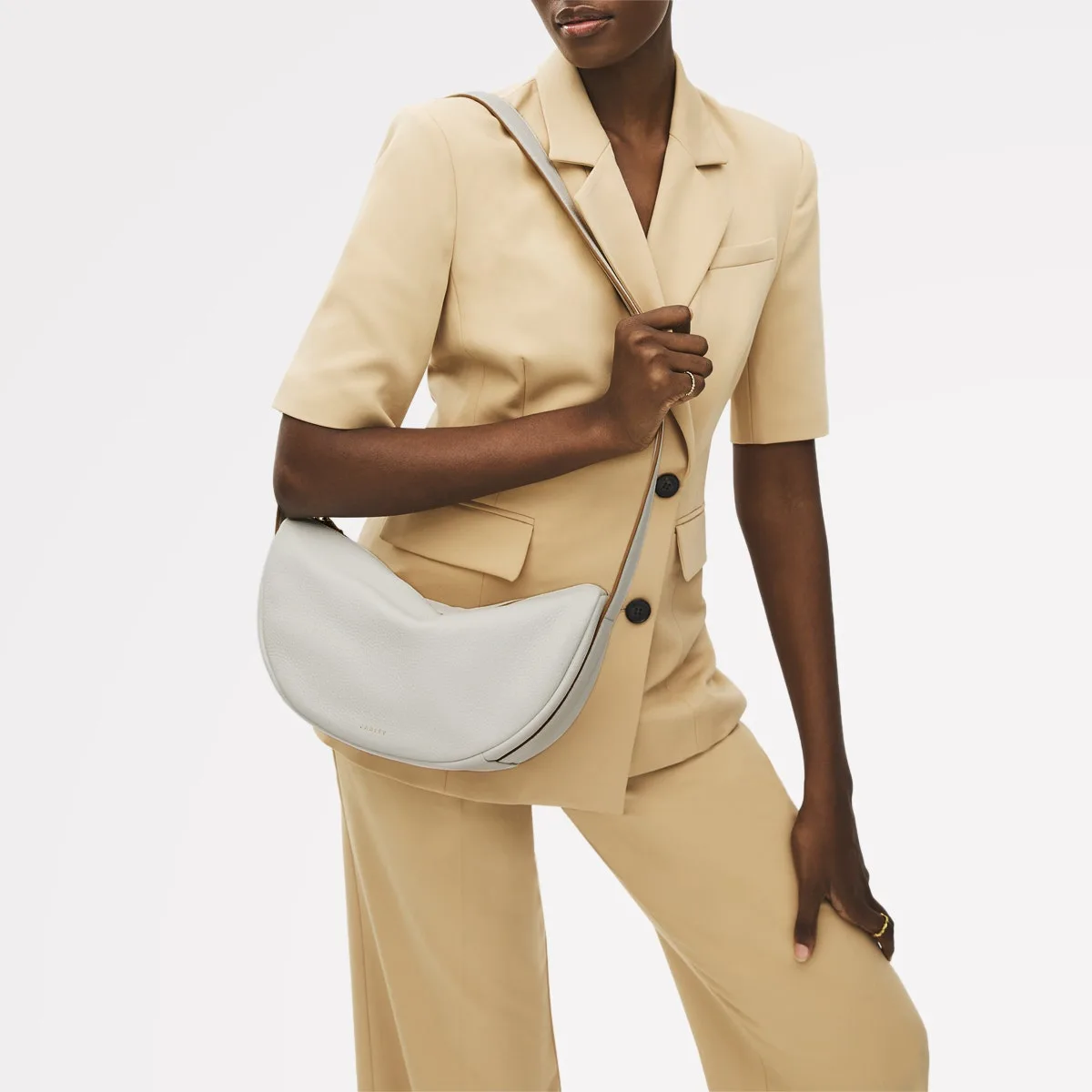 Radley Dukes Place Medium Ziptop Chalk Slng Bag