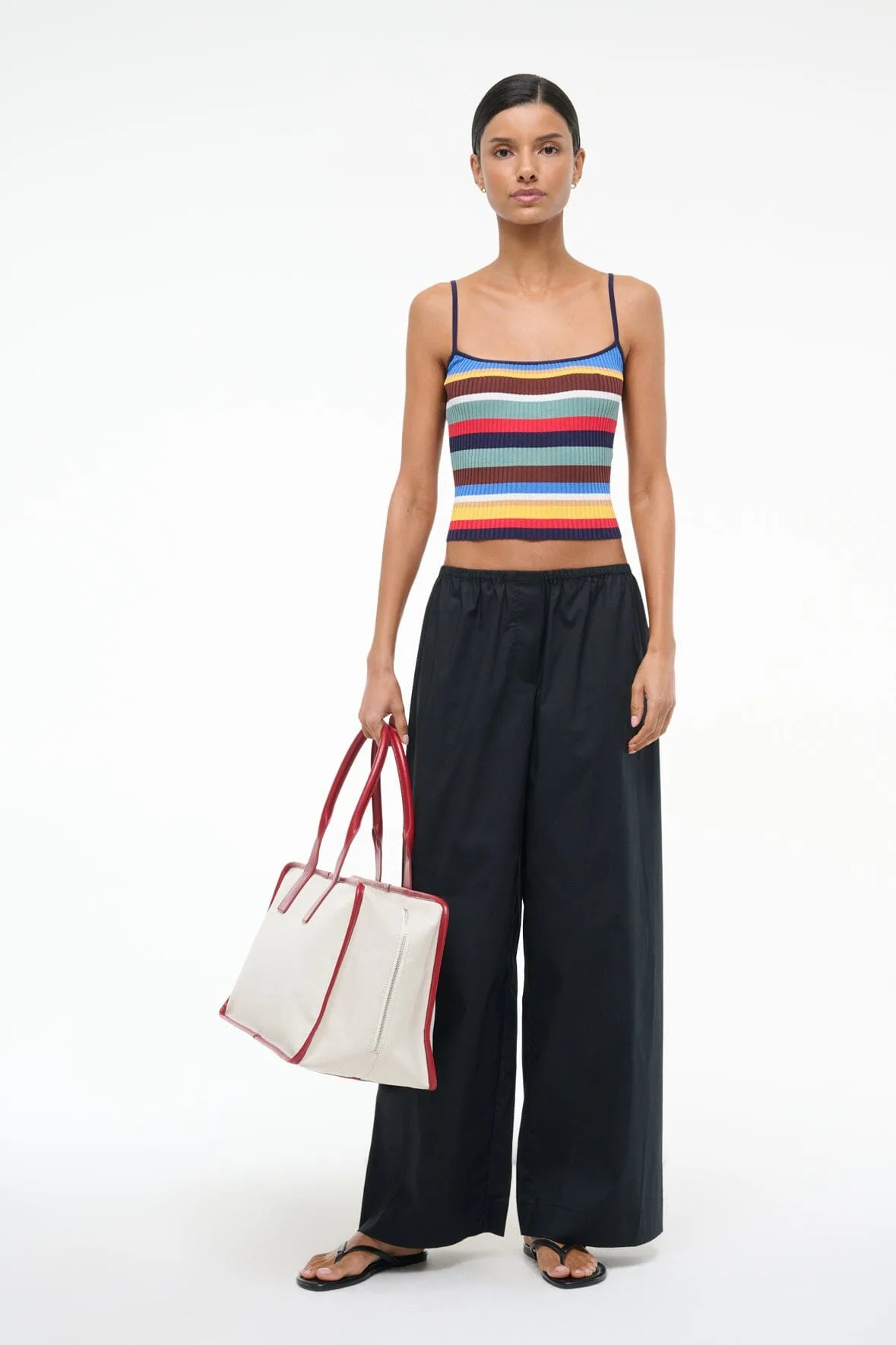 Staud Bonfire Black Wide Led Pants