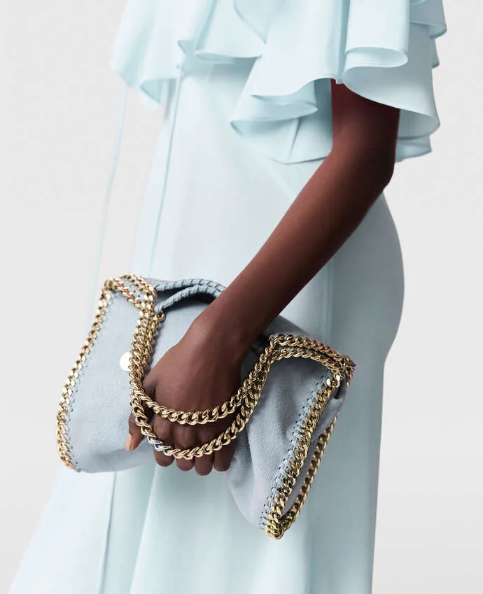 Stella McCartney Falabella Duck Egg Mini Tote Bag Vegan