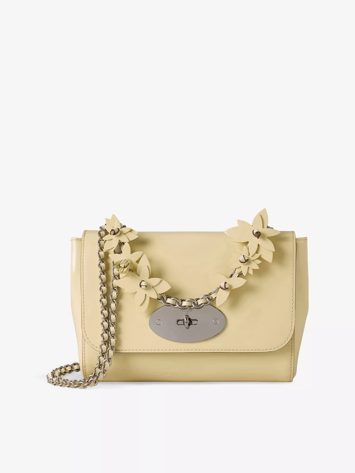 Mulberry Lily Flower Buttermilk Leather Crossbody Bag