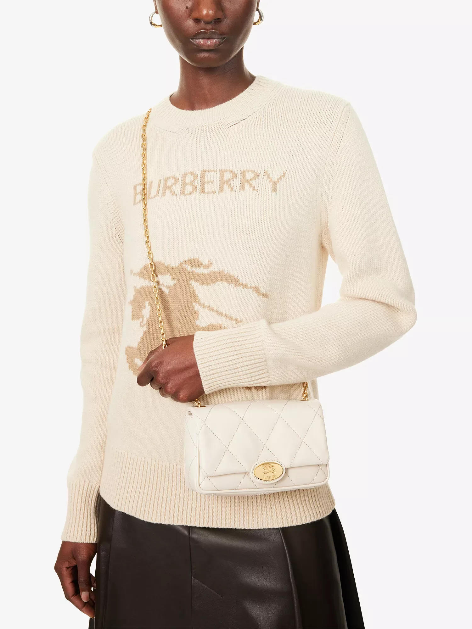 Burberry Mini Strand Soap Leather Crossbody Bag