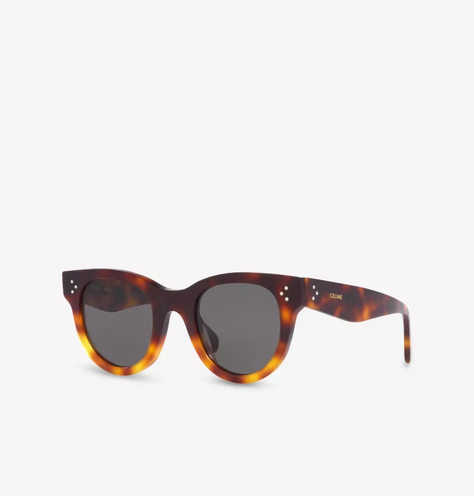Celine Rectangle Tortoiseshell Sunglasses