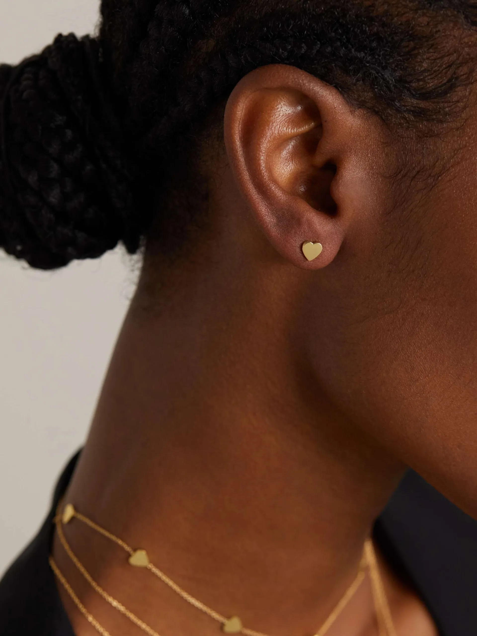 Jennifer Meyer Heart 18-karat Gold Earrings