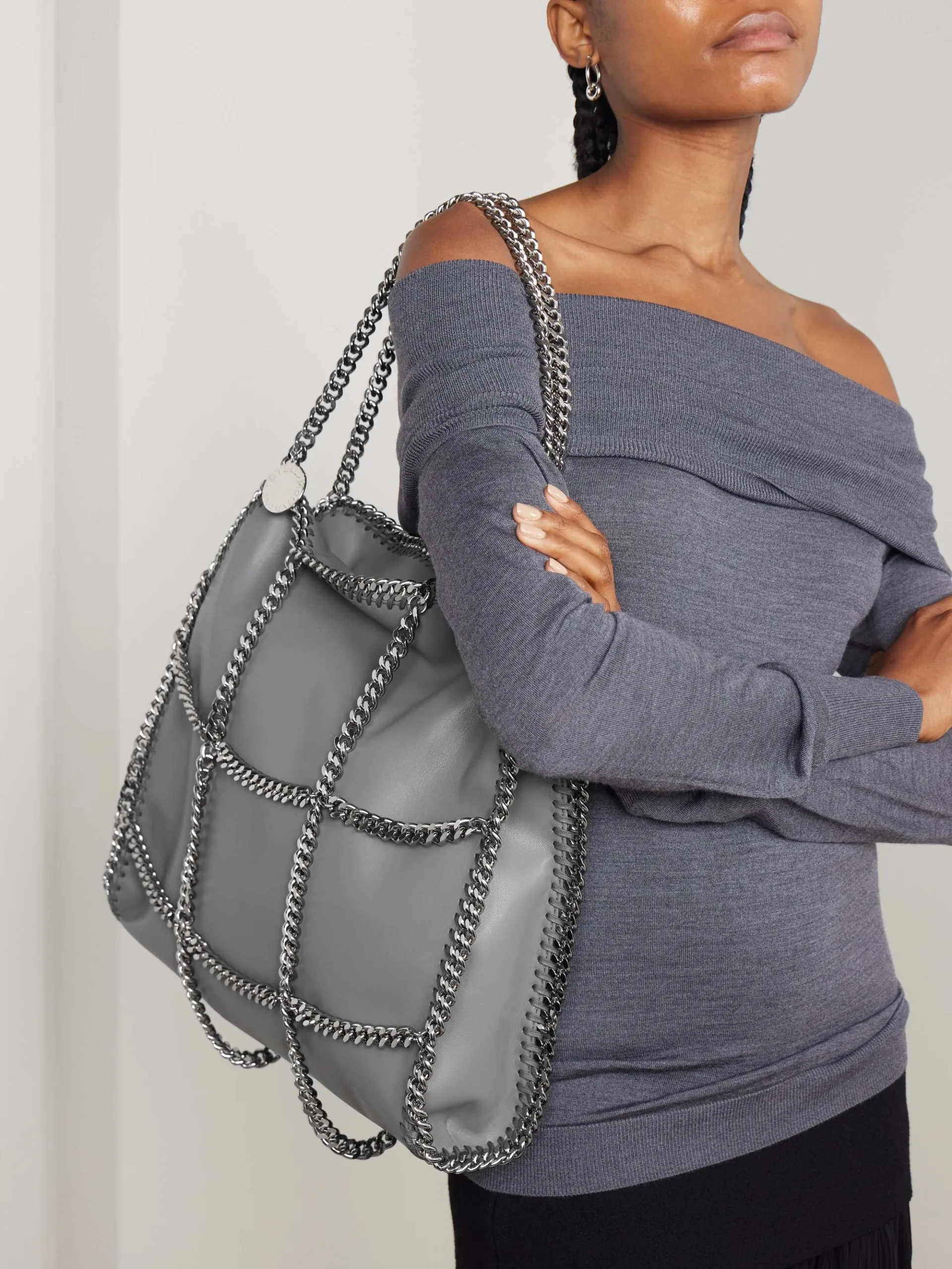 Stella McCartney Falabella Baby Bella Embellished Shoulder Bag