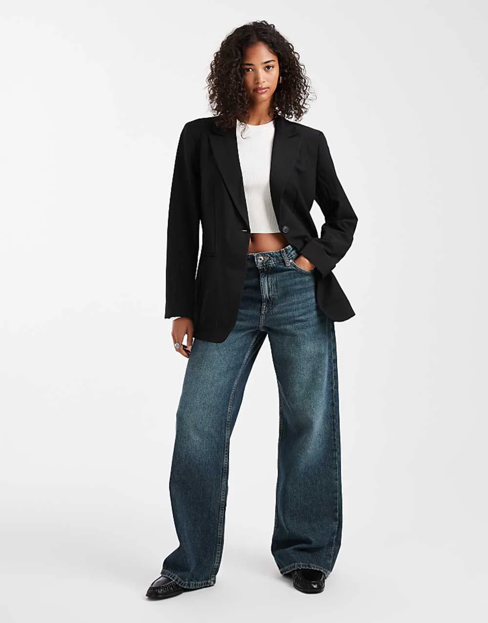 ASOS Design Tailored Relaxed Black Blazer