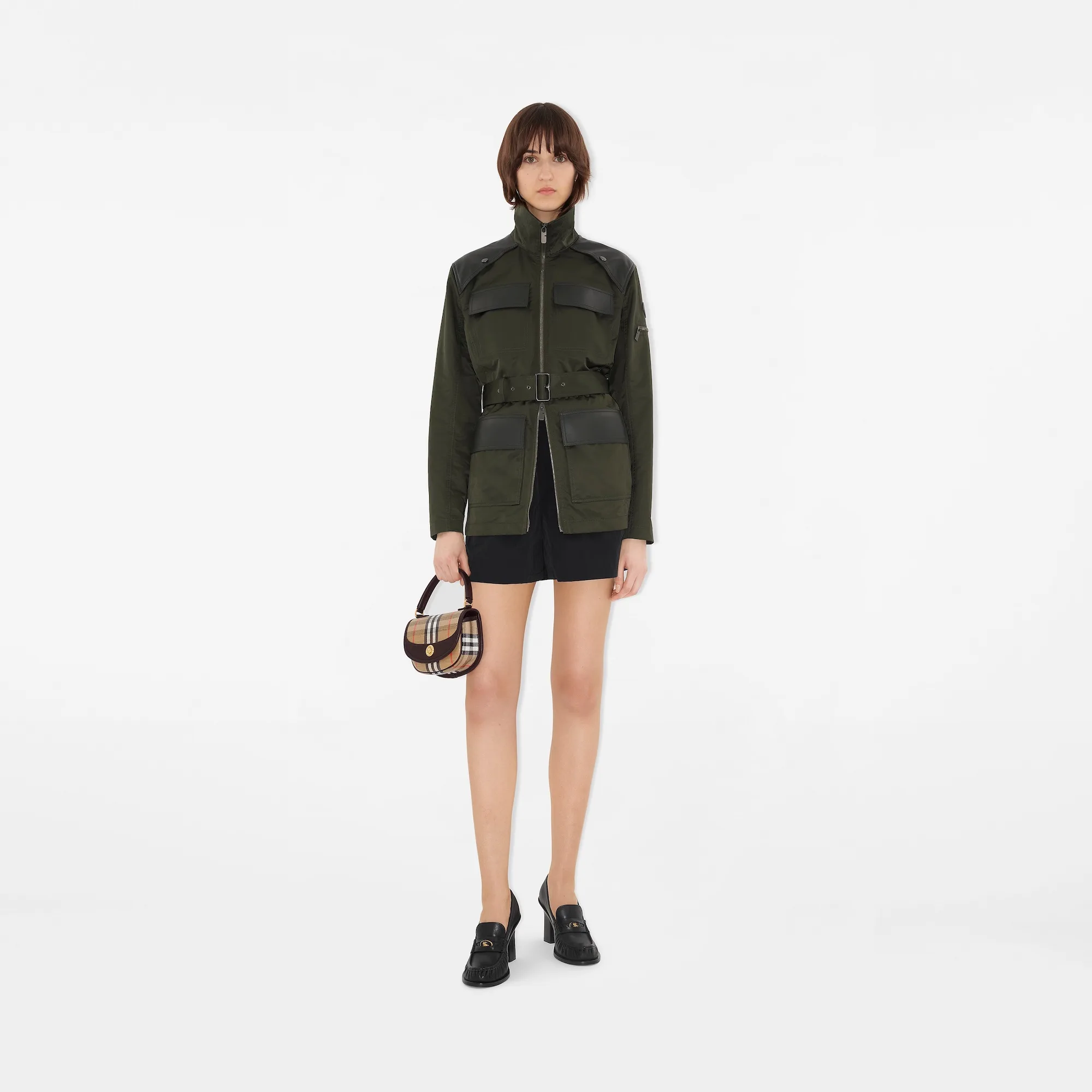 Burberry Mini Highlands Sand Top Handle Bag