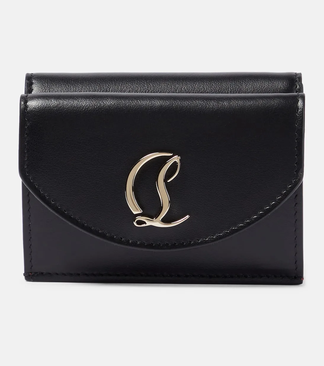 Christian Louboutin Embellished Black Leather Wallet