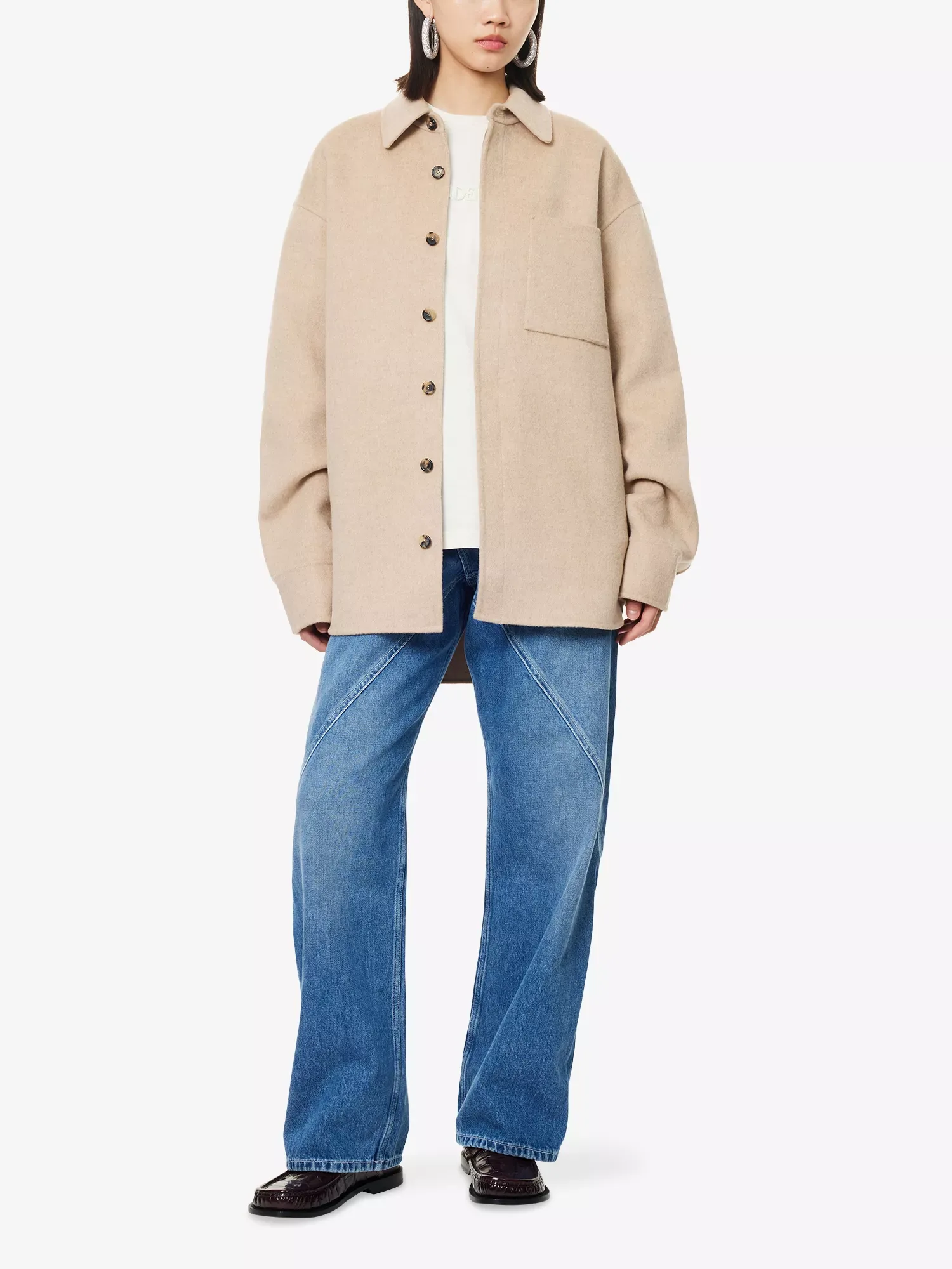 JW Anderson Twisted Workwear Light Blue Denim Jeans