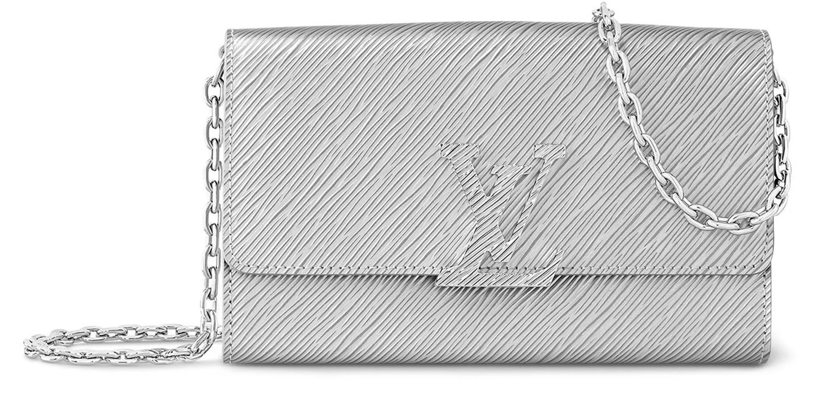 Louis Vuitton Pochette Louise in Metallic Silver